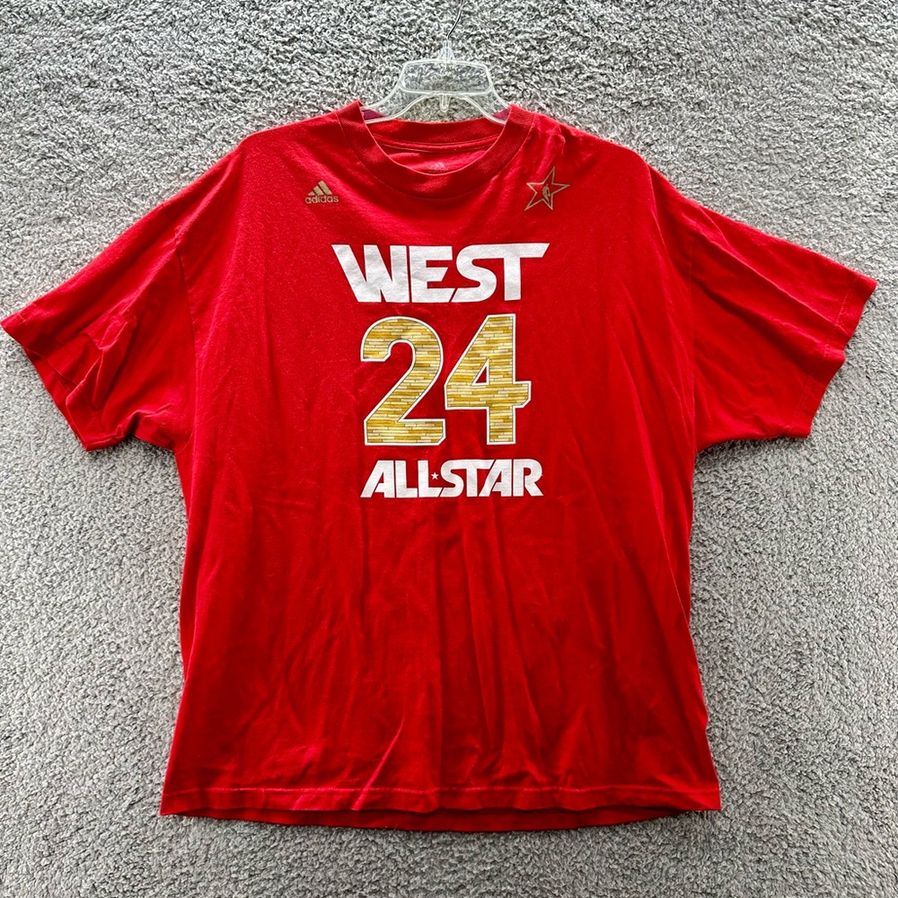 Adidas Red T-Shirt 2XL Lakers